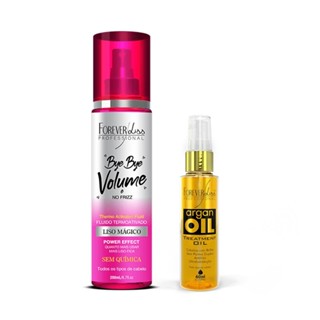 Kit Bye Bye e Óleo de Argan Forever Liss