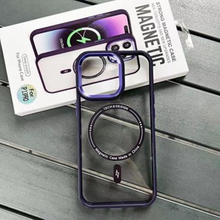 Nova Capa Magnética Minimalista De Alta Qualidade Para iPhone 15 14 13 12 Pro Max Resistente A Choques , Não Amarelada , Suporta magsafe