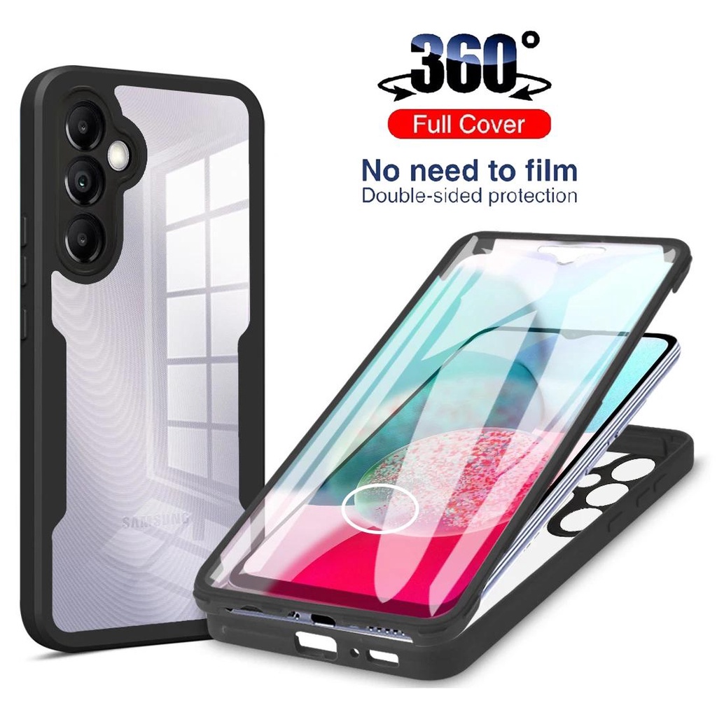Para Samsung A04 A04S A04S A04E A14 A24 A34 A54 A13 A20S 360 Protetor De Tela De Corpo Inteiro Capa Transparente