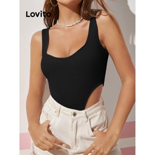 Lovito Casual Body Feminino Liso Básico L74ED356