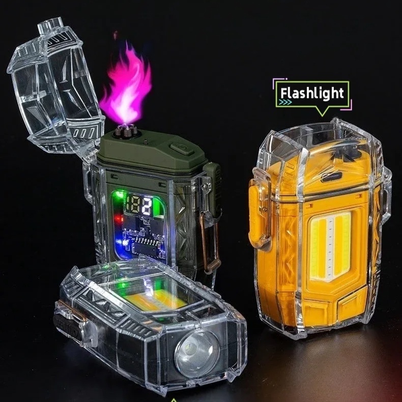 Isqueiro De Plasma Portátil Recarregável Usb Com Lanterna Prova D'agua Kit Sobrevivencia em Oferta na Shopee