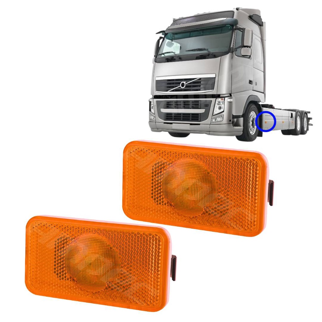 Par Lanterna Lateral Delimitadora Led Volvo FH FH13 Ap 2015 - Spare Parts and Accessories for Vehicles
