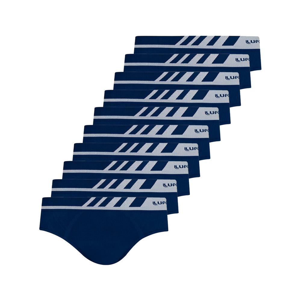 Kit com 10 Cuecas Slip Lupo 691-002