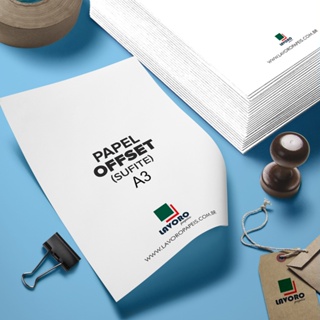 Papel Offset Sulfite 90g A3 125 Folhas em Oferta na Shopee