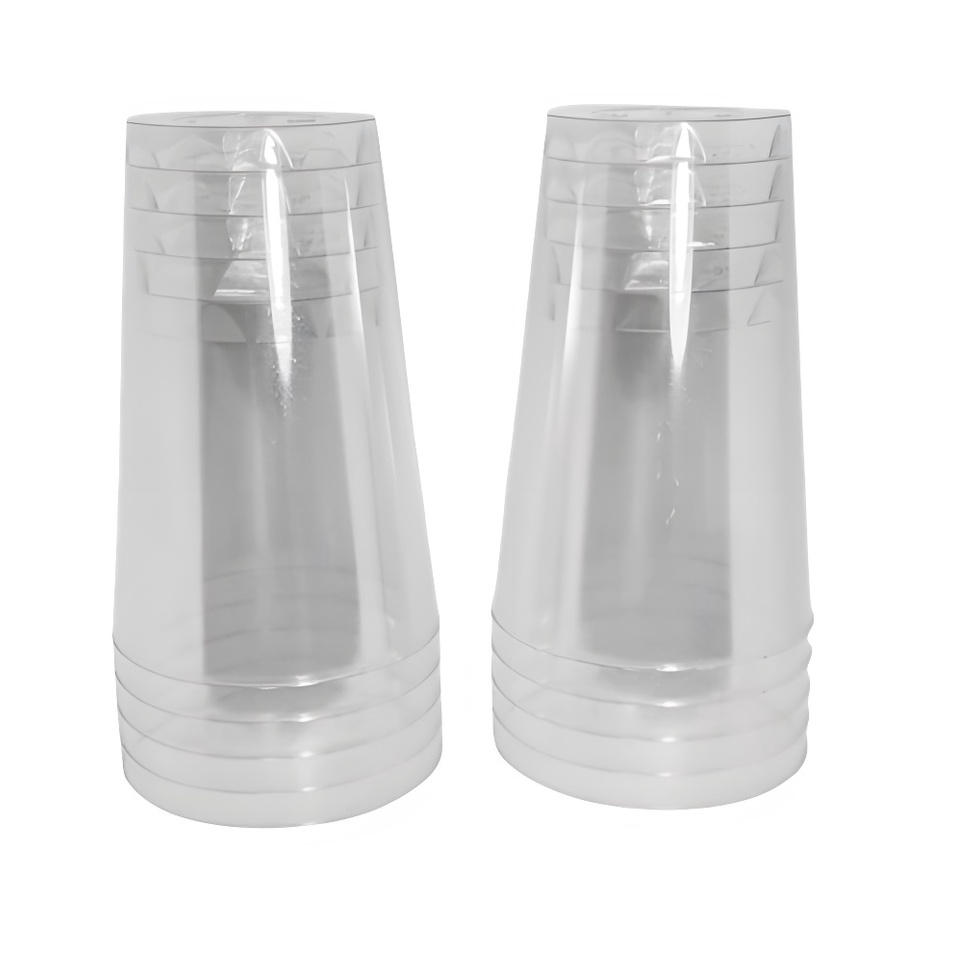 Copo Acrílico Resistente 300ml Cristal Transparente - 10 un em Oferta na Shopee