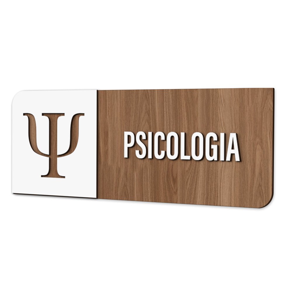 Placa Sinalização Indicativa Psicologia em Oferta na Shopee