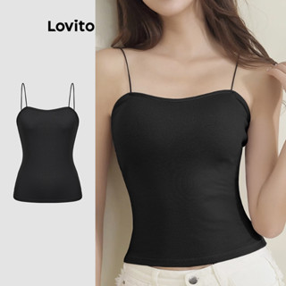 Lovito Regata Casual Lisa Básica Regata Para Mulheres L112ED519 em Oferta na Shopee
