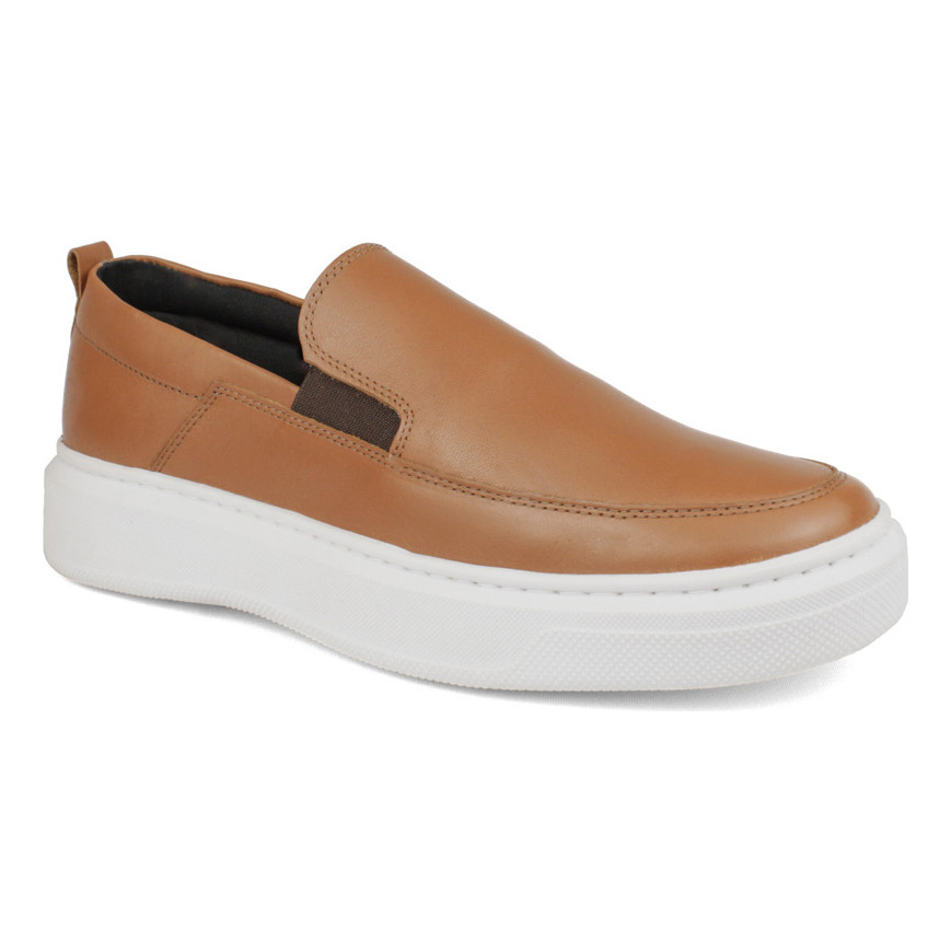Sapato Casual Masculino De Couro Legítimo Comfort Premium