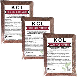 3Kg de Adubo Fertilizante  KCL  Granulado Potássio em Oferta na Shopee