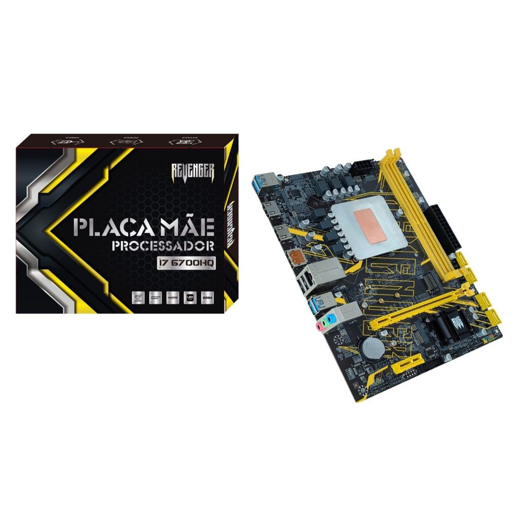 Placa Mãe Revenger I7 6700HQ DDR4 64gb HDMI Nvme