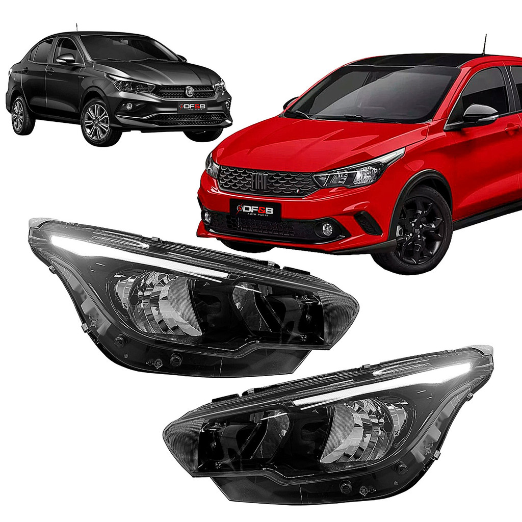 Par Farol Fiat Argo Cronos 2018 2019 2020 com Led