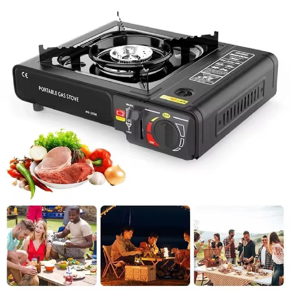 FOGAREIRO PORTATIL CAMPING FOGAO AUTOMATICO A GAS BUTANO PARA FOOD TRUCK LANCONETE PRAIA PESCA