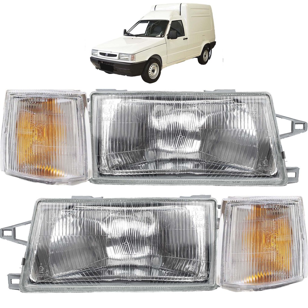KIT Farol Lanterna Fiorino 1984 1985 1986 1987 1988 até 2004