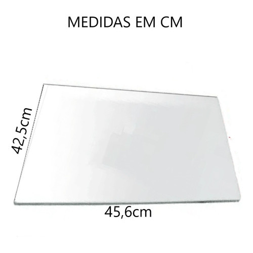 Tampa De VIDRO Superior Compativel C/Fogão Continental 4 Bocas 456x425