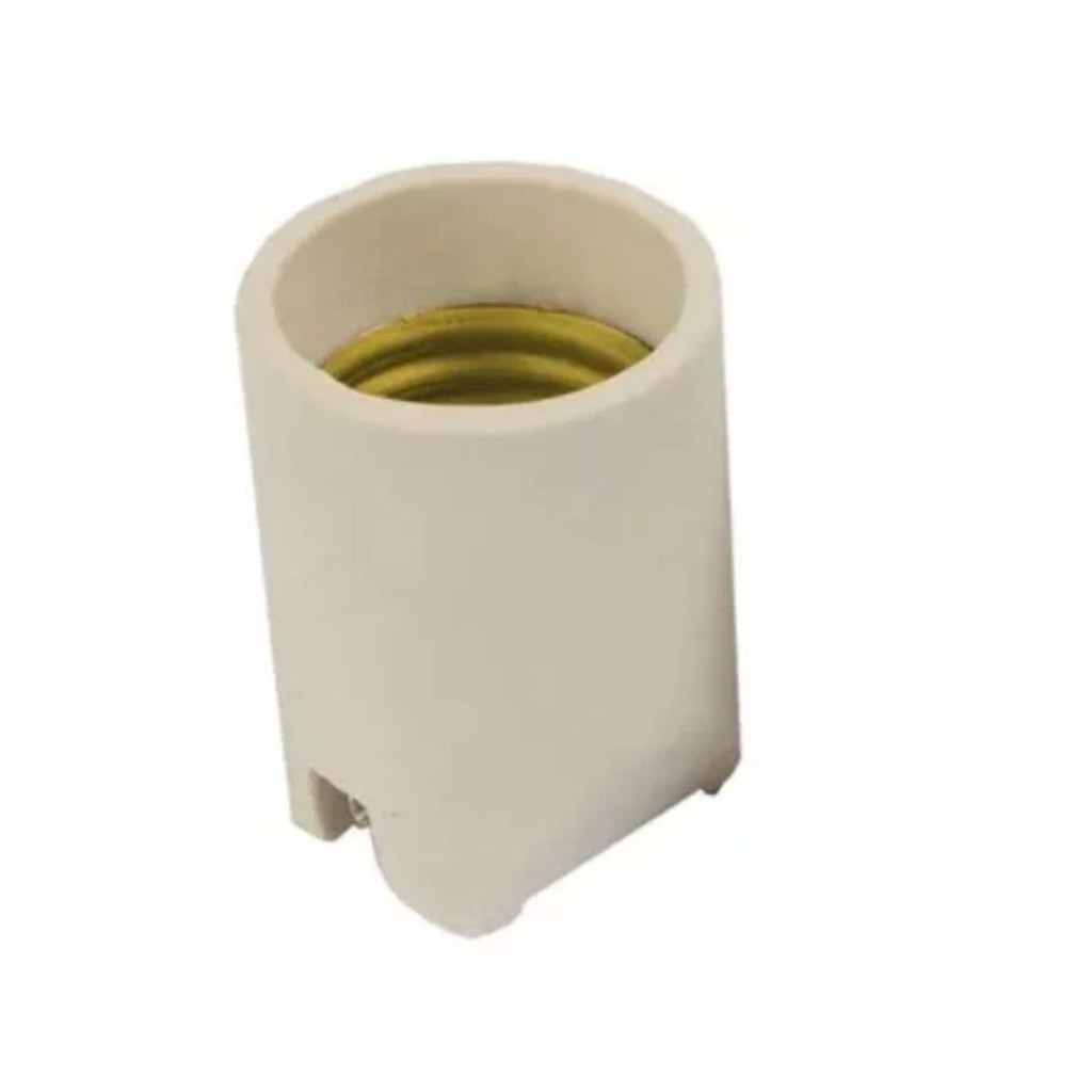Bocal porcelana decorlux e40 liso branco