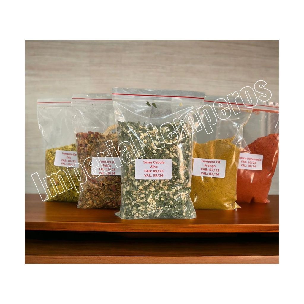 KIT TEMPERO MAIS VENDIDOS 8 UNIDADE DE 30G CADA