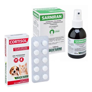 Kit Medicamento Sarnas,dermatite,corticoide Cães E Gatos em Oferta na Shopee