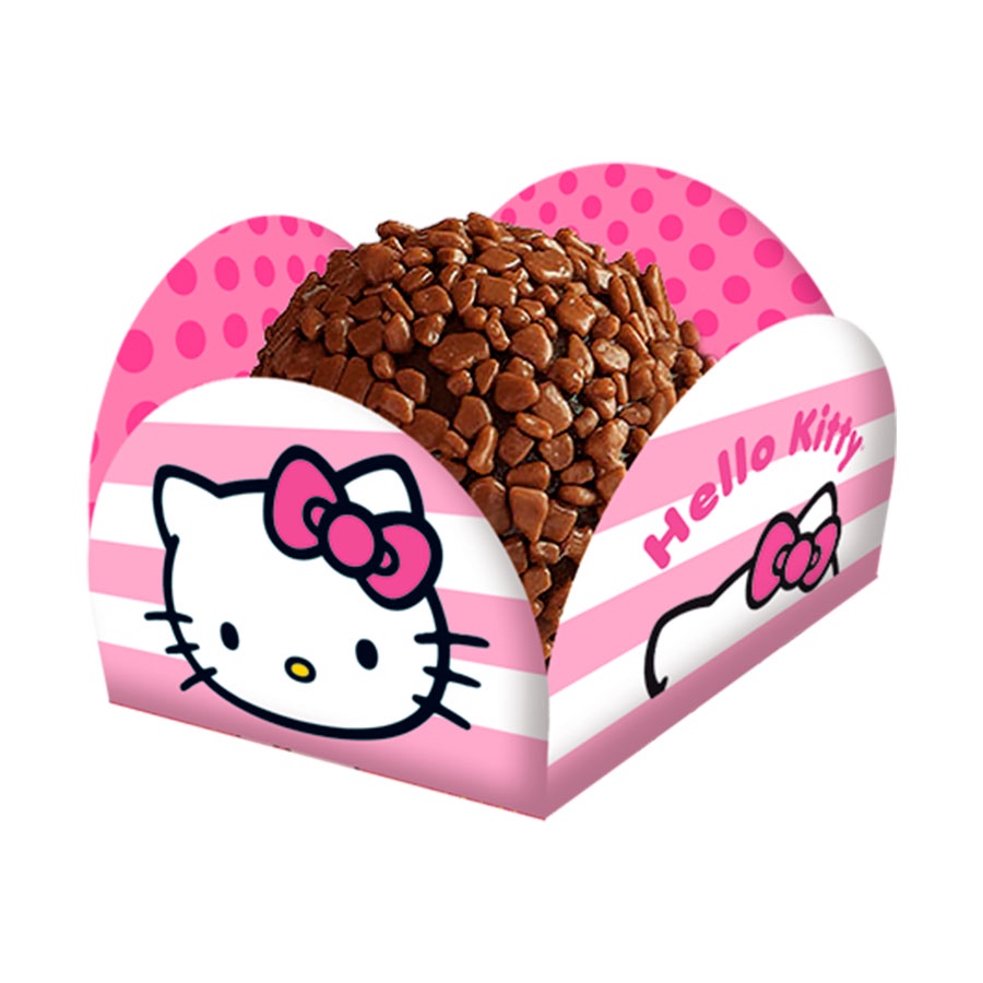 Porta Forminha - Hello Kitty - 40 unidades - Festcolor - Rizzo - Home & Living