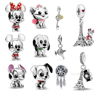HY berloque Moda 925 Prata Brilhante Coração De Diamante Denso Em Torno Do Diy Beaded Pulseira Acessórios Pingente