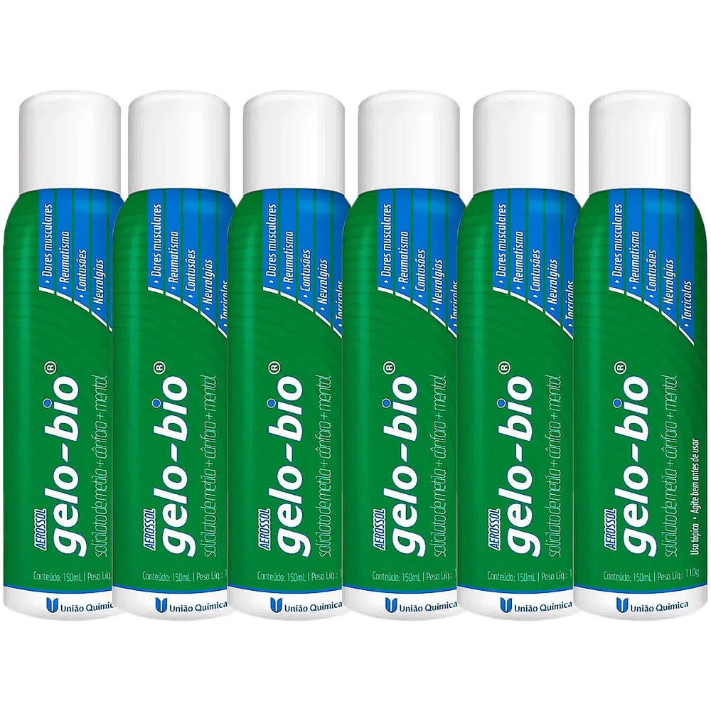 Kit 6 Gelo-bio Aerossol 150ml - Health