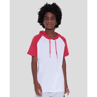 Camiseta Juvenil Capuz Branca