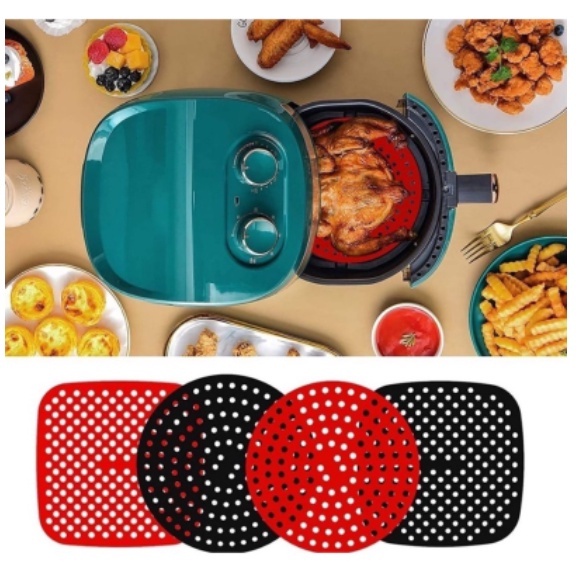 Loveoionia Tapete Fryer Anti-Aderente De Silicone Para Air Fryers em Oferta na Shopee