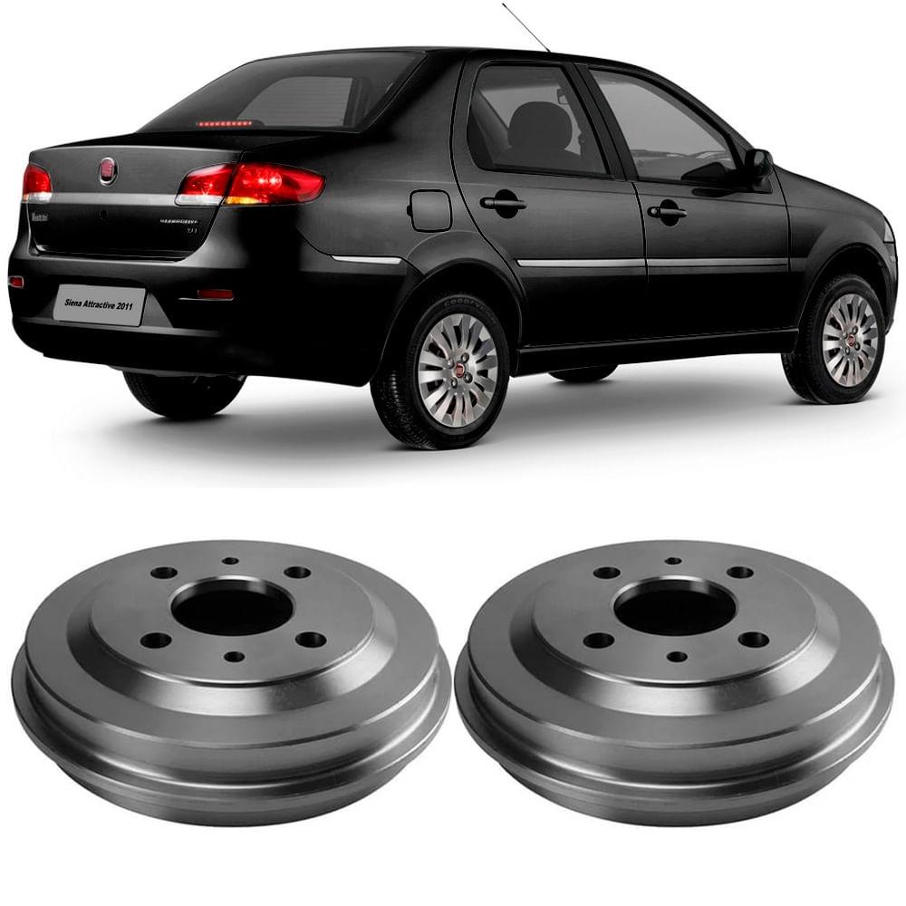 Par Tambor Freio Siena 97 A 2016 Tras S/cubo Hipper Freios - Spare Parts and Accessories for Vehicles