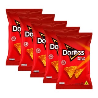 Kit 5 Doritos Elma Chips Sabor Queijo Nacho 300g em Oferta na Shopee