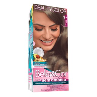 Tintura Bela&Cor Sem Amônia Louro Cinza Médio 7.1
