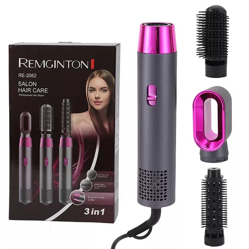 Escova Secador 3 Em 1 Salon Hair Care - Seca, Alisa E Escova 110V