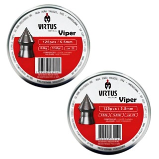 Kit 2 Chumbinhos Virtus Viper 5.5mm 125Un/cd - Votex