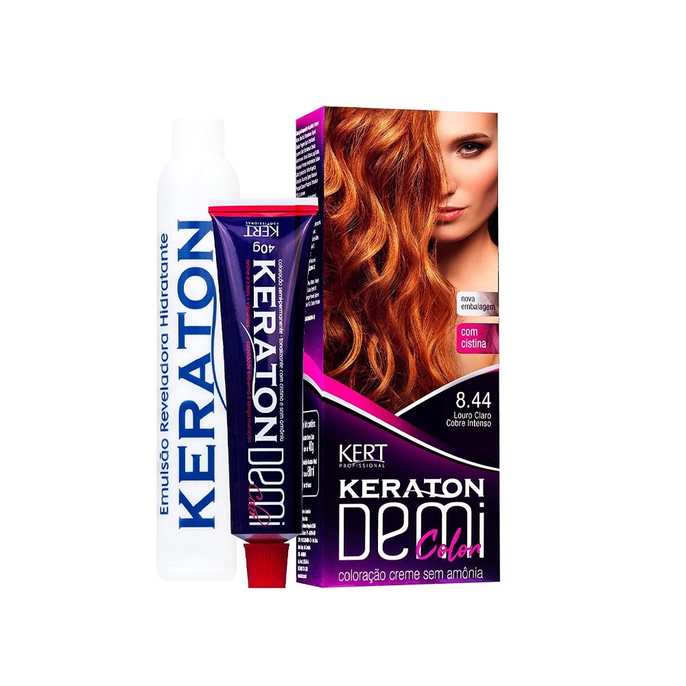 Tintura Demi Color 8.44 Louro Claro Cinza Intenso em Oferta na Shopee