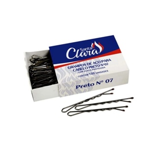 Grampos De Cabelo Ricca Nº7 Preto c/100un em Oferta na Shopee