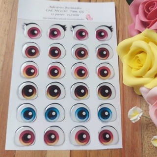 Olhos Adesivos Resinados Patrulha MC0186 Tamanho GG em Oferta na Shopee