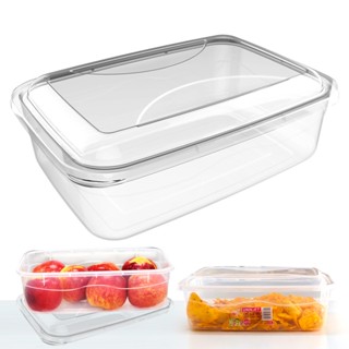 Pote de Plástico Retangular Transparente 2,5 litros Uninjet