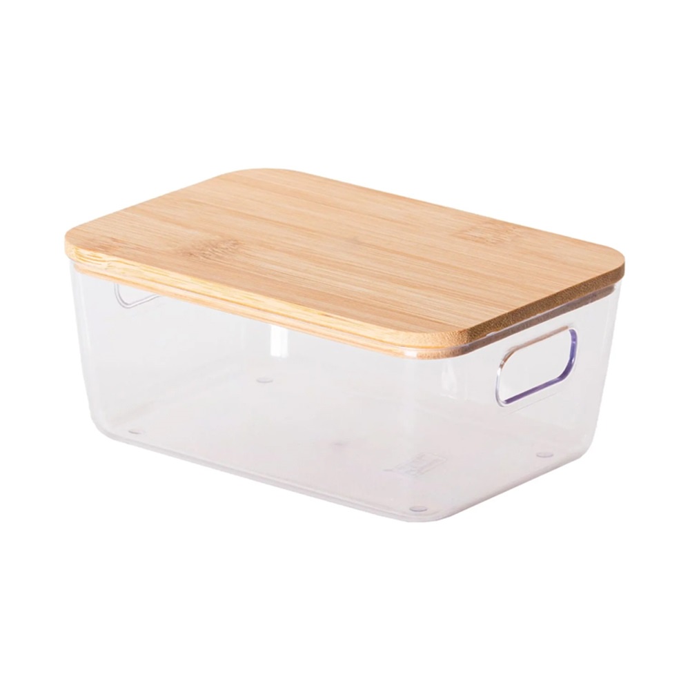 Cesto Caixa Organizador Bambu Idealle Eco Paramount 13cm