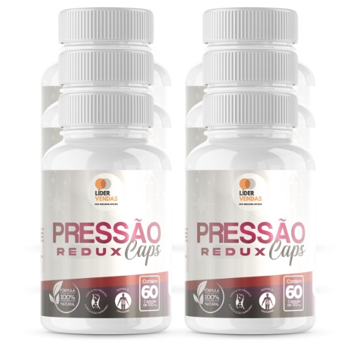 Pressão redux caps - 500mg - redutor de pressão - kit com 6