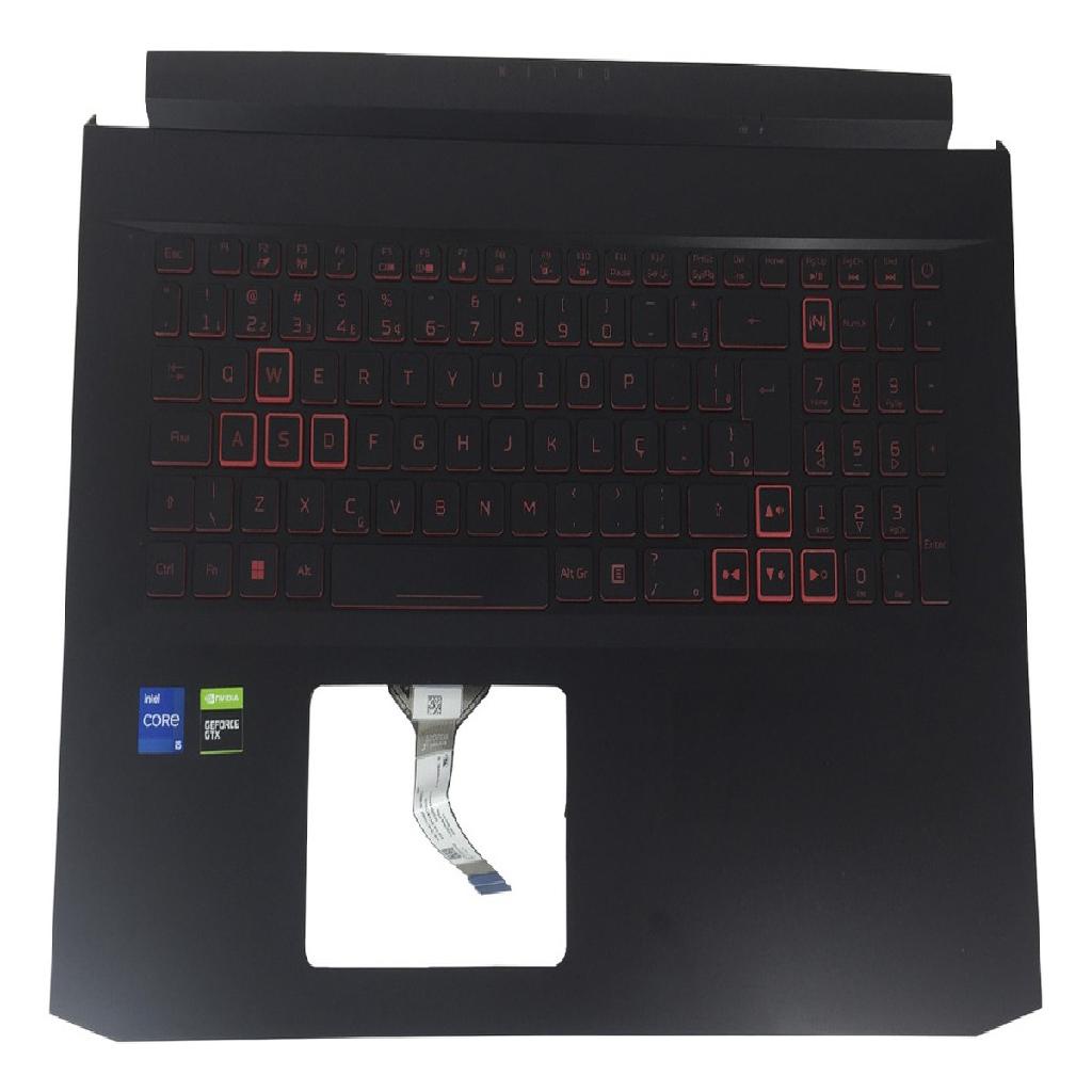 Carcaça + Teclado Pt-br Notebook Acer Nitro 5 An517-52 17