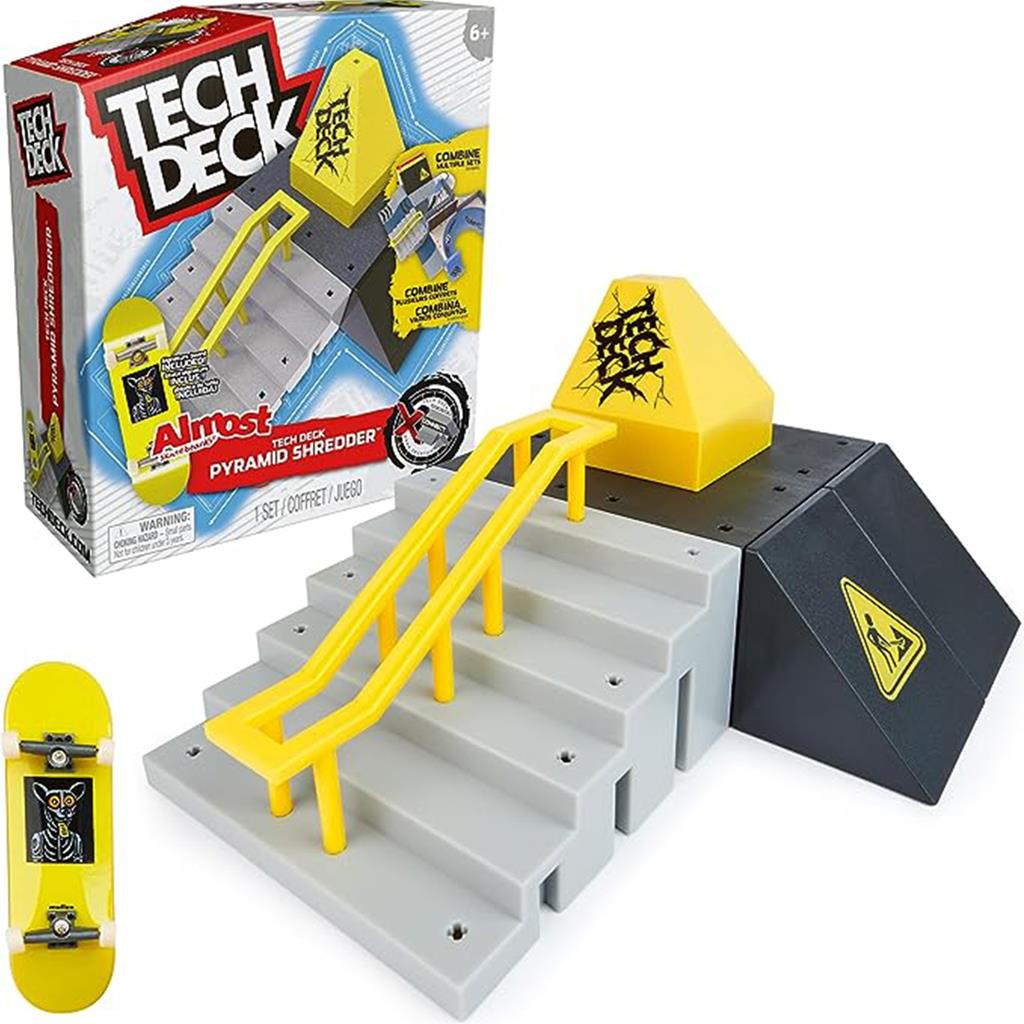 Pista De Skate De Dedo Tech Deck Fingerboard Rampa X Connect Parque De Skate Com Corrimão Obstáculo