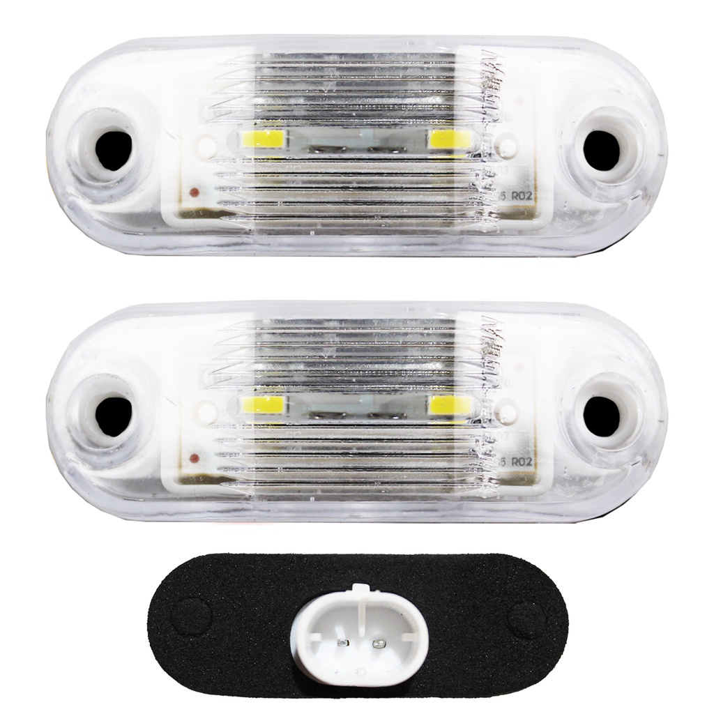 2 Lanterna Vigia Placa para Ônibus Caminhão 2 LED BIVOLT CR