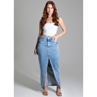 Saia Jeans Sawary Midi - 274769