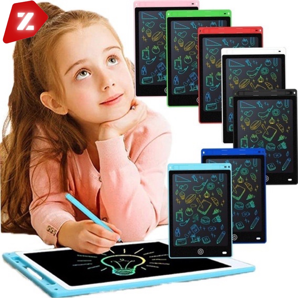 Kit 5 Lousa Mágica Tela Lcd Tablet Infantil De Escrever E Desenhar 8.5/10/12  Polegadas