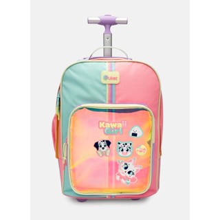 Mochila com Rodinha Holográfica Color Block - Puket