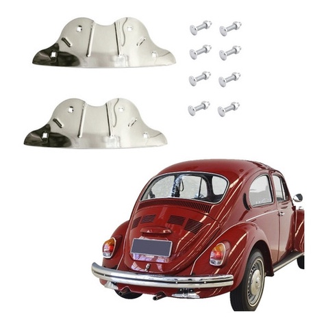 Reforco Inox Paralama Traseiro ( Borboleta ) Fusca / Enfeite