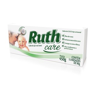 Sabão em Pedra Coco Ruth Care 5X90G em Oferta na Shopee