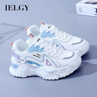 Sapatos de malha respirável Ielgy Daddy Daddy Fêmea All-Match Novo Estilo Estudante Sapatos de corrida esportiva Casual