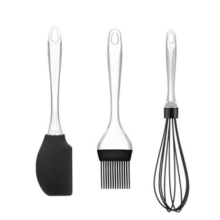 Kit Confeiteiro de Silicone Cabo Acrílico Preto Up Home UD051