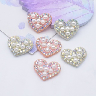 20pcs Coração bonito costura em strass Patch amor aplicativos para roupas vestido DIY ornamento cabeça artesanato em Oferta na Shopee