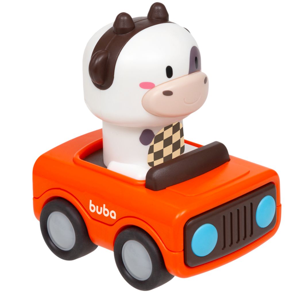 Carrinho Fricção Animal Racing Vaquinha  17248 - Buba - Mom & Baby