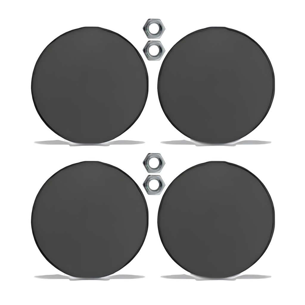 Kit Tapa Furo Manivela Porta Máquina Vidro Cinza Claro Universal